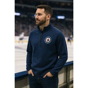 NWT Fanatics NHL Winnipeg Jets Rinkside Collection 1/4 Zip Pullover Men’s Medium